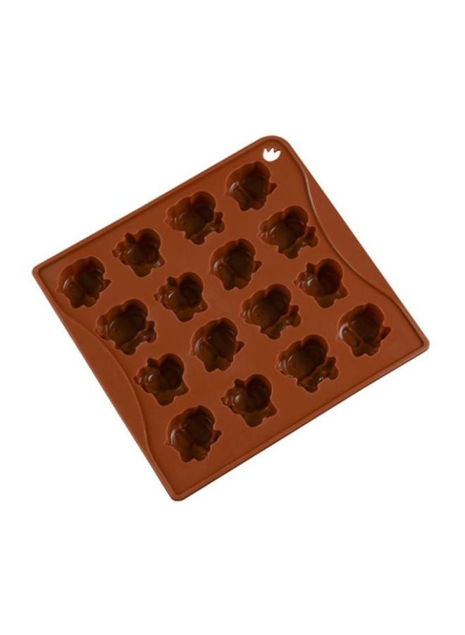 Sharpdo Silicone Chocolate Mould Brown 18x17x2.2cm - Image 1